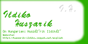 ildiko huszarik business card